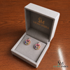 Elegant Rainbow Sapphire Baguette Diamond Circle Earrings - Luxury Statement Earrings