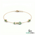 Emerald Station Chain Bracelet with Infinity Center – Minimal Gold Jewelry