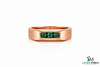 Natural Zambian Emerald Men's Ring: 14k Gold May Birthstone