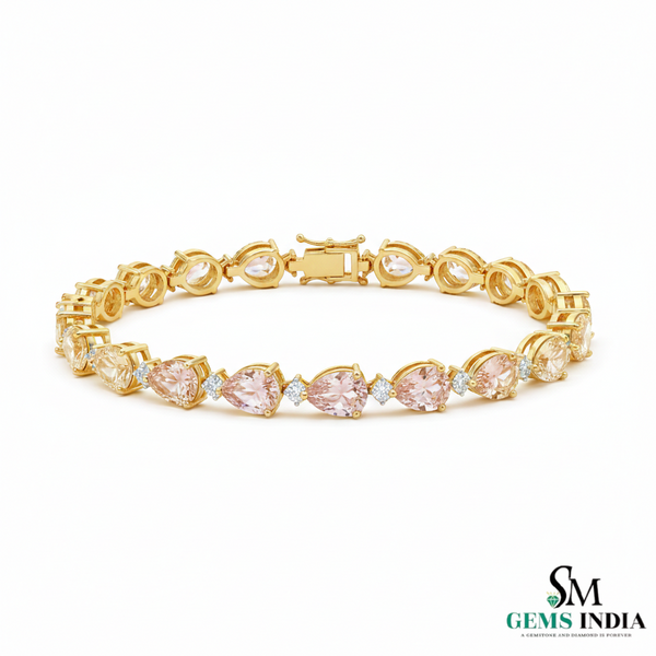 Tennisarmband aus Natur-Smaragden im Ovalschliff und Diamanten in Gold | Tennisarmband aus Natur-Smaragden und Diamanten in Gold | Tennisarmband mit großen Smaragden im Ovalschliff