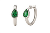 7,80 ct dunkelgrüne Statement-Ohrhänger mit großen sambischen Smaragden im Smaragd- und Ovalschliff, 18 Karat Gold, Smaragdohrringe, ovale Smaragdstifte (Kopie)