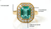 2.30( carat ) natural emerald cut gemstone ring in 14k Gold Unique Gemstone Gifts For her