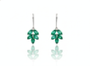 1.80 carat Marquise Shaped Genuine Emerald Leaf Drop Dangle Earrings