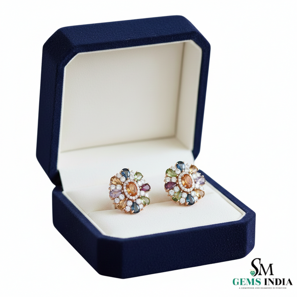 7,80 ct dunkelgrüne Statement-Ohrhänger mit großen sambischen Smaragden im Smaragd- und Ovalschliff, 18 Karat Gold, Smaragdohrringe, ovale Smaragdstifte (Kopie)