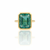 10 Carats Natural Emerald Solitaire Ring For Unisex Men's And Women 14k Gold Engagement Ring