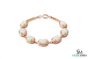 Minimalist Oval Opal Link Bracelet for Women – Elegant Gemstone Jewelry