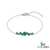 Emerald Cluster Bracelet in 14k Gold – Dainty Luxury Jewelry