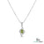 Oval Peridot Pendant With Diamond Accent – Luxury Fine Jewelry