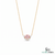 Oval Morganite Pendant with Diamond Accents – Jewelry Gift for Her