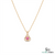 Round Morganite And Diamond Pendant - Fine Jewelry Gift For Her
