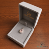 Pink Morganite Oval Pendant With Diamond Accent Halo - Romantic Gift For Women