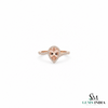 Pear Shaped Morganite Diamond Ring - Anniversary Gift For Her