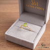 Oval Peridot Solitaire Ring- Gift For Her