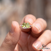 Dual Peridot Gemstone Ring With Oval & Emerald Cut Stones – Unique Fine Jewelry Gift For Her