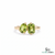 Dual Peridot Gemstone Ring With Oval & Emerald Cut Stones – Unique Fine Jewelry Gift For Her