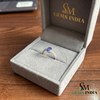 Natural Oval Tanzanite Ring with Diamond Accents - December Birthstone Gift for Women