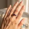 Natural Emerald Cut Tanzanite Ring with Diamonds – Vintage Elegance (Copy)