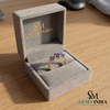 Natural Emerald Cut Tanzanite Ring with Diamonds – Vintage Elegance (Copy)