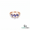 Natural Emerald Cut Tanzanite Ring with Diamonds – Vintage Elegance (Copy)