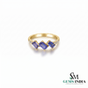 Natural Emerald Cut Tanzanite Ring with Diamonds – Vintage Elegance (Copy)