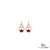 Elegant Oval Ruby & Diamond Teardrop Dangle Earrings - Statement Jewelry For Her