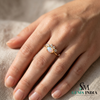 Vintage Oval Opal and Diamond Crown Ring - October Birthstone Jewelry