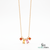 Baguette & Princess Cut Multi Sapphire Rainbow Charm Necklace - Everyday Jewelry
