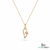 Elegant Morganite Round Cut Pendant - October Birthstone Jewelry