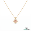 Cushion Cut Morganite Diamond Pendant - Special Gift for Her