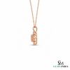 Cushion Cut Morganite Diamond Pendant - Special Gift for Her