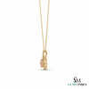Cushion Cut Peach Morganite & Diamond Pendant - Romantic Gift for Her