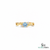 Round Blue Aquamarine Gemstone Twist Ring - Statement Ring For Her