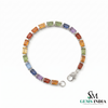 Rainbow Emerald Cut Tennis Bracelet - Everyday Fine Jewelry
