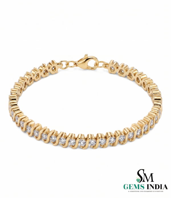 Classic Round Diamond Tennis Bracelet - Anniversary Birthday Gift Jewelry