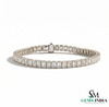 Emerald Cut Diamond Tennis Bracelet – Luxury Bridal Jewelry Gift