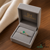 Octagon Cut Emerald Solitaire Ring in 14k Gold – Minimalist Ring