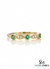 Vintage Round Natural Emerald Diamond Stackable Ring – Fine Gold Wedding Band