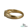 Men’s Emerald Cut Green Emerald and Diamond Ring in 14K Yellow Gold - Fine Jewelry Gift