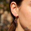 Oval Tanzanite Drop Earrings With Diamond Accent – Elegant 14K Gold Fine Jewelry