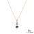 Oval Tanzanite Spiral Pendant With Diamond Accents – Gift For Her