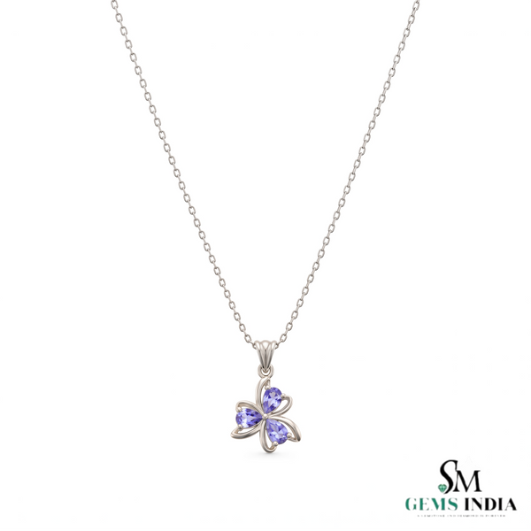 Pear Cut Natural Tanzanite Pendant – Meaningful Birthstone Gift For Her
