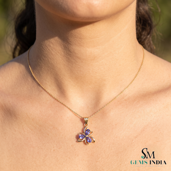 Pear Cut Natural Tanzanite Pendant – Meaningful Birthstone Gift For Her