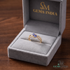 Title Blue Tanzanite Toi Et Moi Ring With Diamond Infinity Band – Engagement RIng For Her