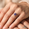 Oval Tanzanite Halo Ring With Diamond Accents – Elegant Fine Jewelry Gift For Her
