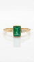 Natural Emerald Baguettes Ring