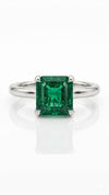 Octagon Natural Emerald Ring