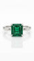 Octagon Natural Emerald Ring