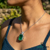Octagon Green Emerald Pendant Necklace – Fine Jewelry Gift for Her