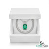 Minimalist Emerald Cut Emerald Pendant - Fine Emerald Jewelry