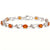 Natural Ruby And Diamond Women Bracelet In 14k Yellow Gold
